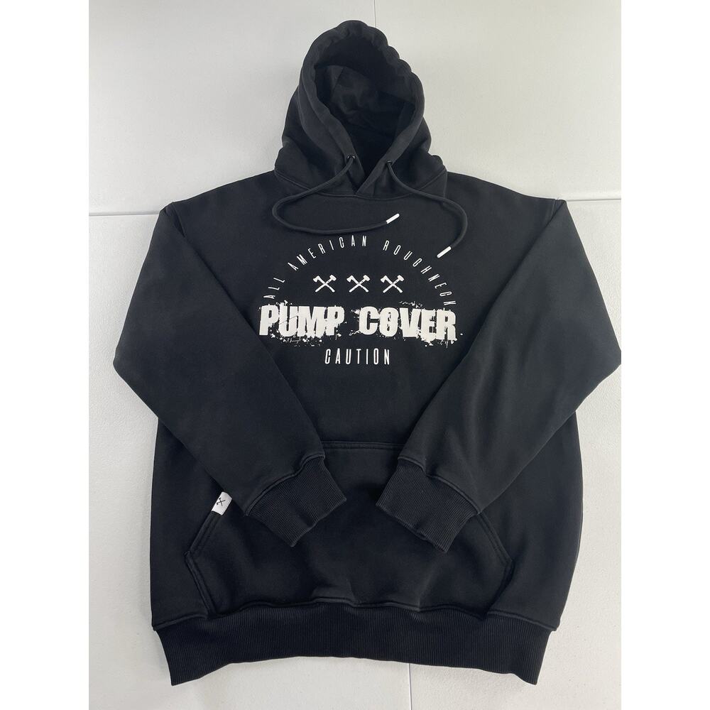All American Roughneck Pump Cover Hoodie Black Size Medium Weights Gym Lift